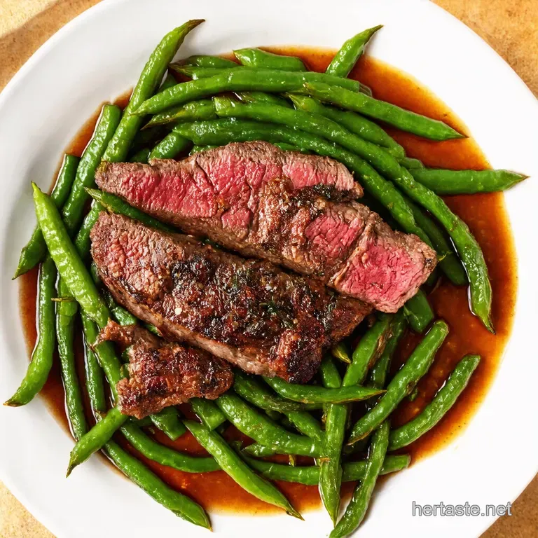 Garlic Butter Steak Green Bean Bliss OnePan Wonder