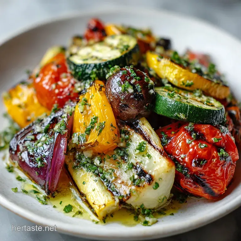 Great Grilled Vegetable Recipe with Garlic and Herbs