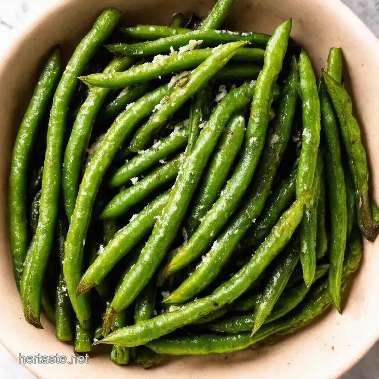 Roasted Green Beans with Garlic Parmesan Easy Side