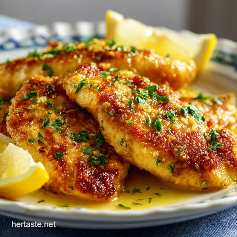 The Gloriously Glossy Weeknight Lemon Chicken Cutlets presentation