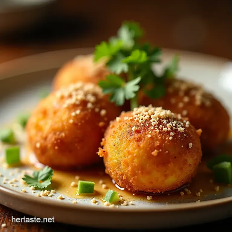 Golden Curry Croquettes a Taste of Tokyo at Home presentation