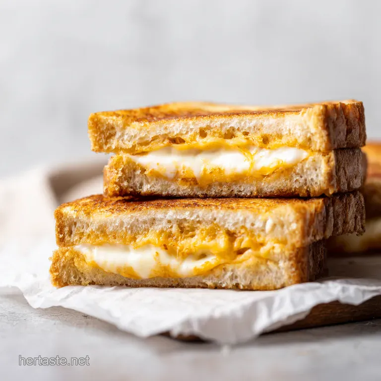 Golden Griddle the Ultimate Mayo Grilled Cheese presentation
