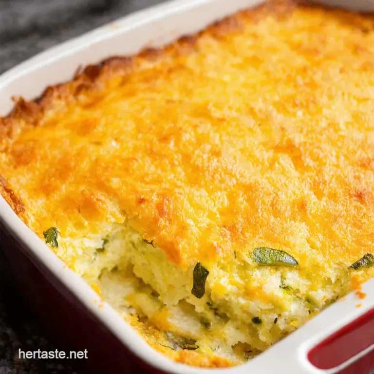Golden Zucchini and ThreeCheese Bake presentation
