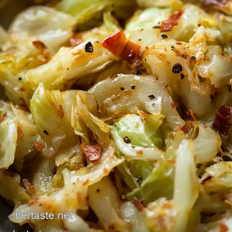 Grandma s Fried Cabbage (With a Kick!) presentation