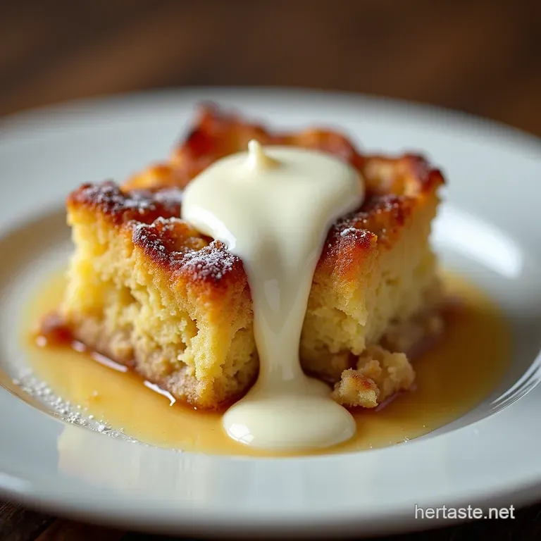 The Ultimate Comfort Bake Grandmas Classic Bread Pudding with Spiced Vanilla Cr&egrave;me Anglaise