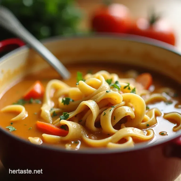 Grandmas Get Well Soon Chicken Noodle Soup Easy presentation