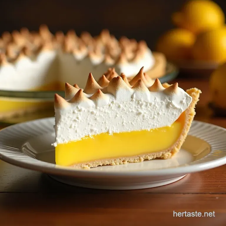 Grandmas Sunshine Lemon Meringue Pie presentation