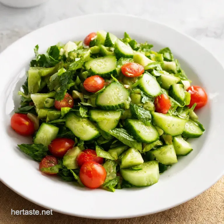 My GoTo Mediterranean Salad with Cucumber Tomato