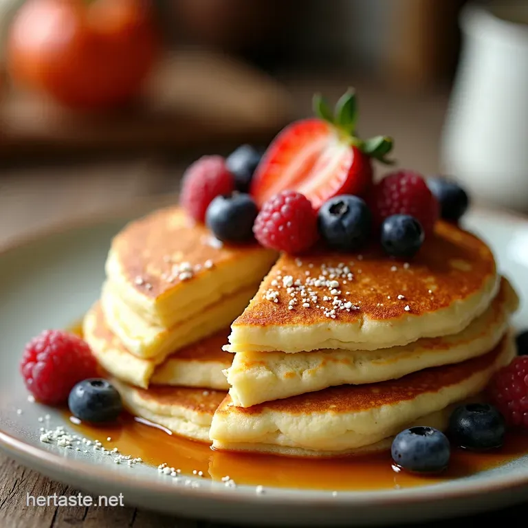 Greek Yogurt Power Pancakes Fluffy Tangy and Full of Protein presentation