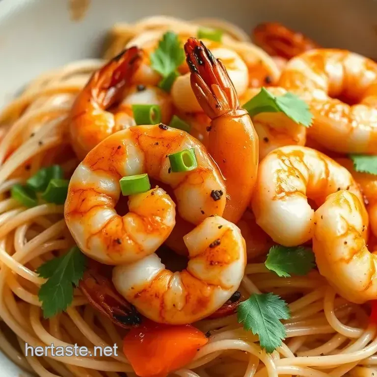 Grilled Shrimp on Rice Noodles