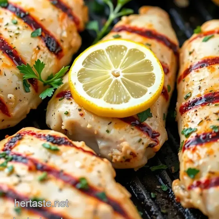 Grilled Lemon Herb Chicken presentation