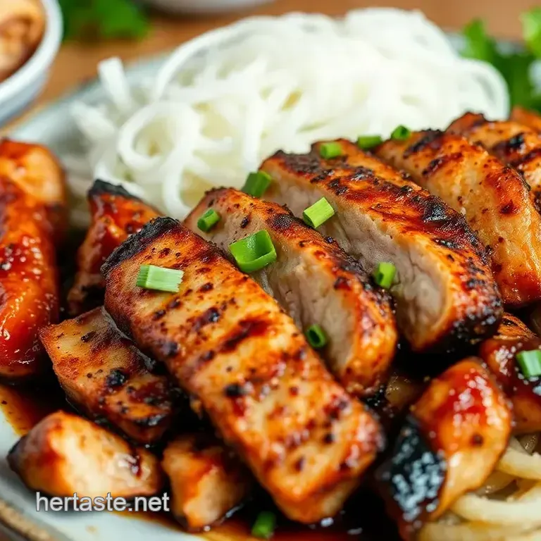 Delicious Grilled Pork with Crunchy Spring Rolls: My Ultimate Weeknight Favorite