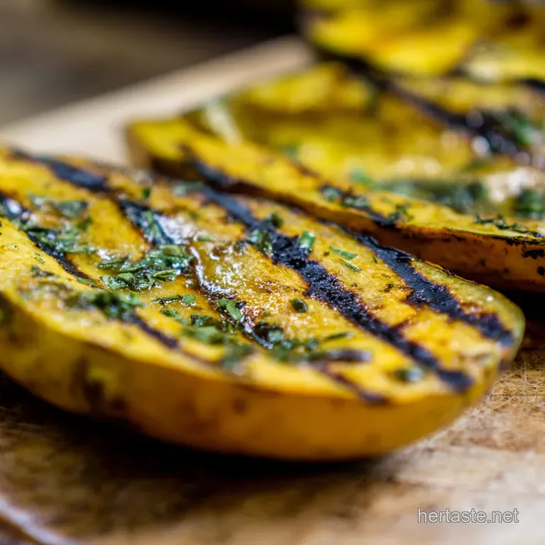 Grilled Summer Squash with LemonHerb Vinaigrette