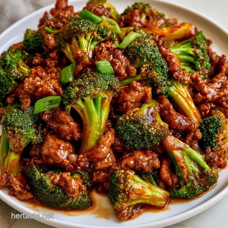 Savory brown beef and vibrant green broccoli served over a bed of fluffy white rice in a minimal ceramic bowl.