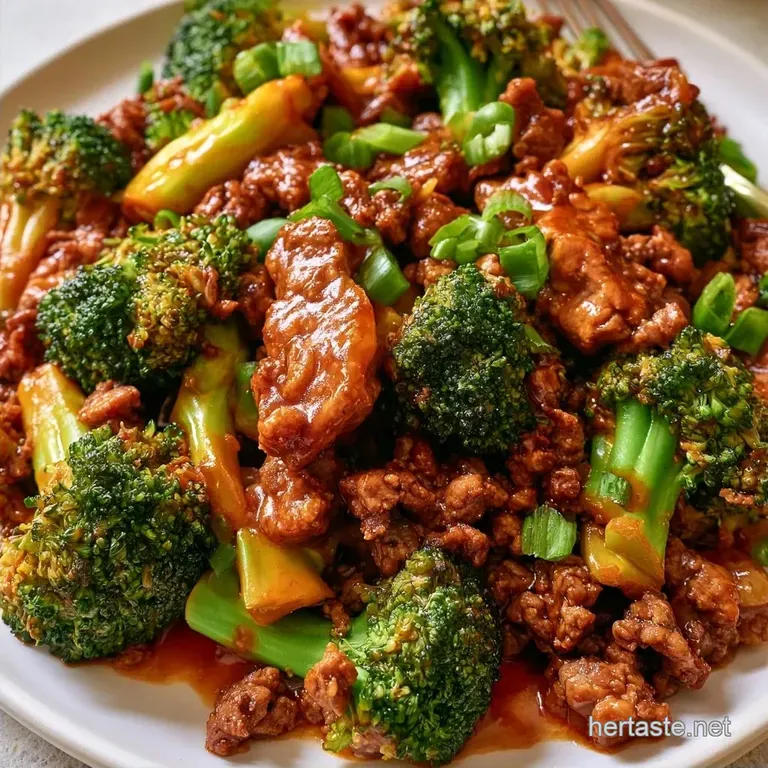 Healthy Ground Beef And Broccoli Stir Fry in 25 Minutes