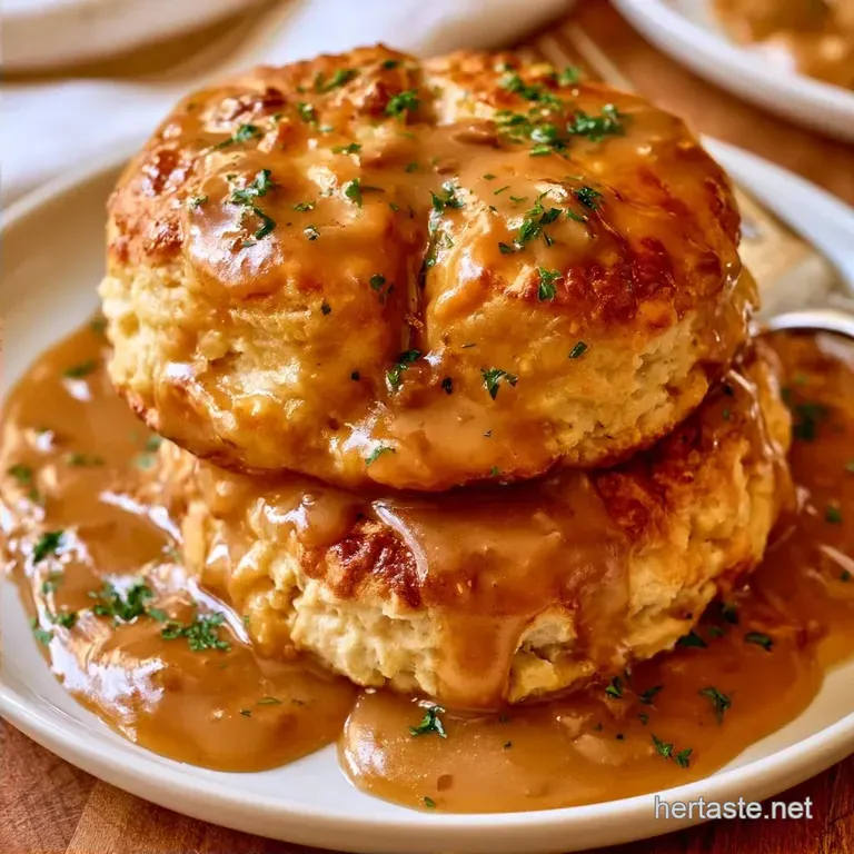 Old Fashioned Ground Beef Gravy and Biscuits