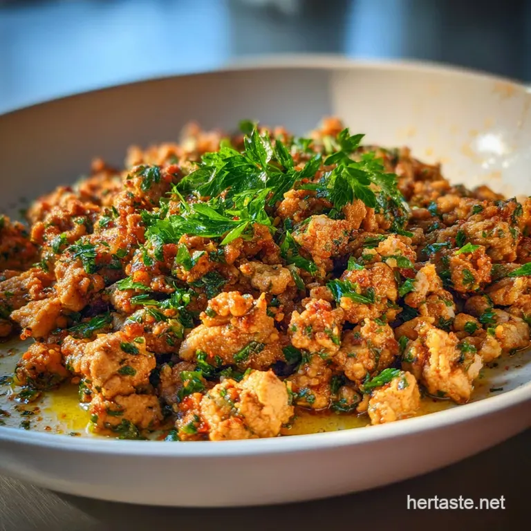 Ground Chicken and Garlic Herb Skillet