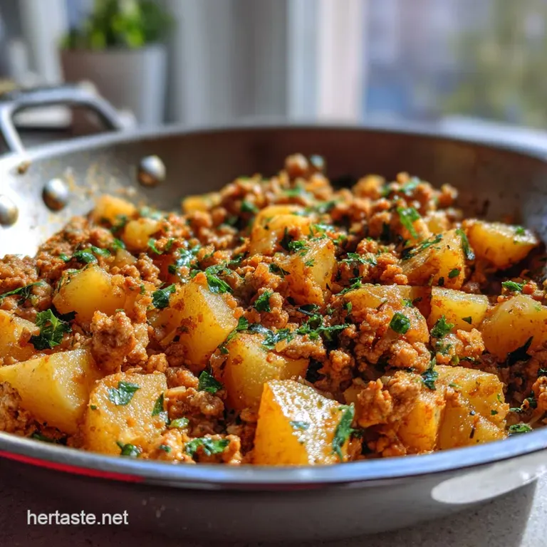Ground Turkey with Potatoes Hearty Skillet Classic with Garlic