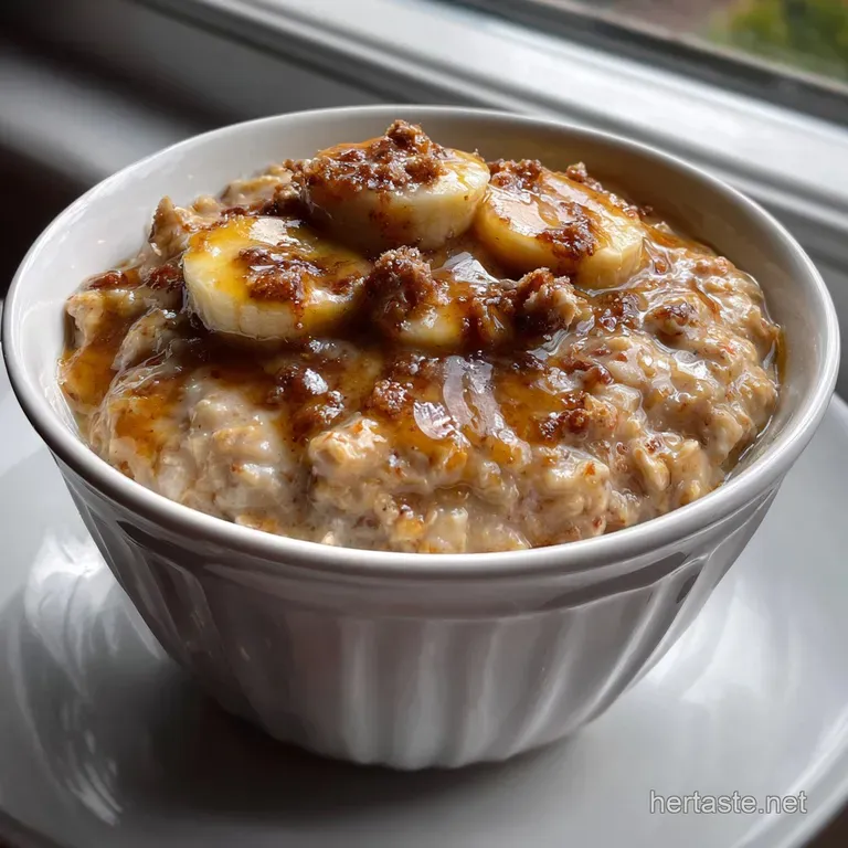 Healthy Banana Overnight Oats Easy Grabandgo presentation