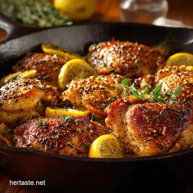 Healthy Chicken Recipes: Sunshine Skillet Lemon-Oregano Chicken presentation
