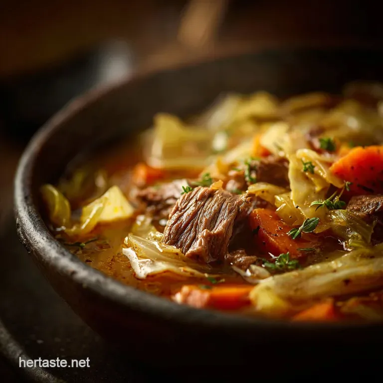 Beef Cabbage Soup Recipe Easy Hearty Deeply Flavorful Winter Pot