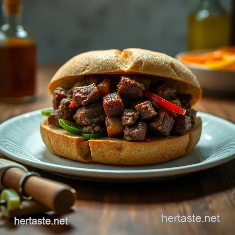 Hearty Chuckwagon Sandwich: A Taste of the Old West presentation