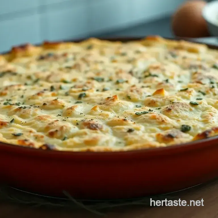 Hearty Cottage Cheese Bake with Herb Crust