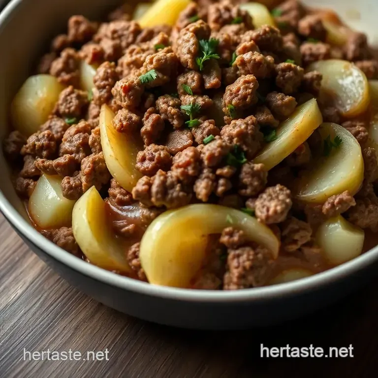 Hearty Ground Beef and Potato Casserole: A Comforting One-Pot Wonder presentation