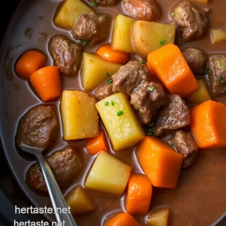 Hearty Slow-Cooked Beef Stew presentation