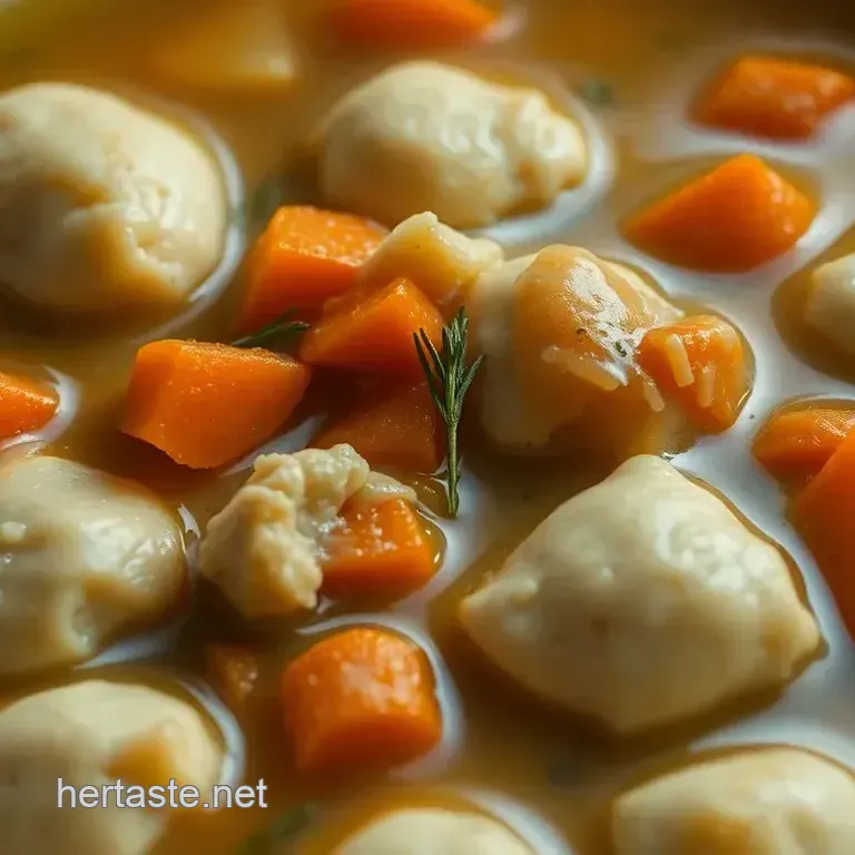 Hearty Slow Cooker Chicken Soup with Fluffy Dumplings