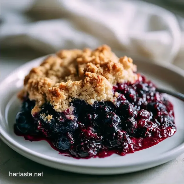 Blueberry Cobbler: Golden and Rustic