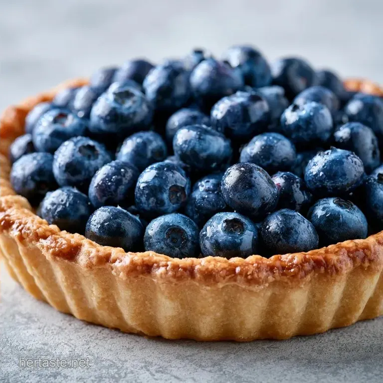 Fresh Blueberry Tart with Shattering Crust