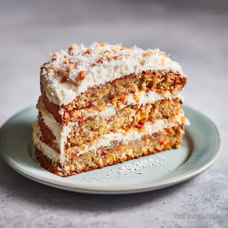 A slice of moist cake on a white plate, showcasing its tender crumb and caramelized pineapple topping.
