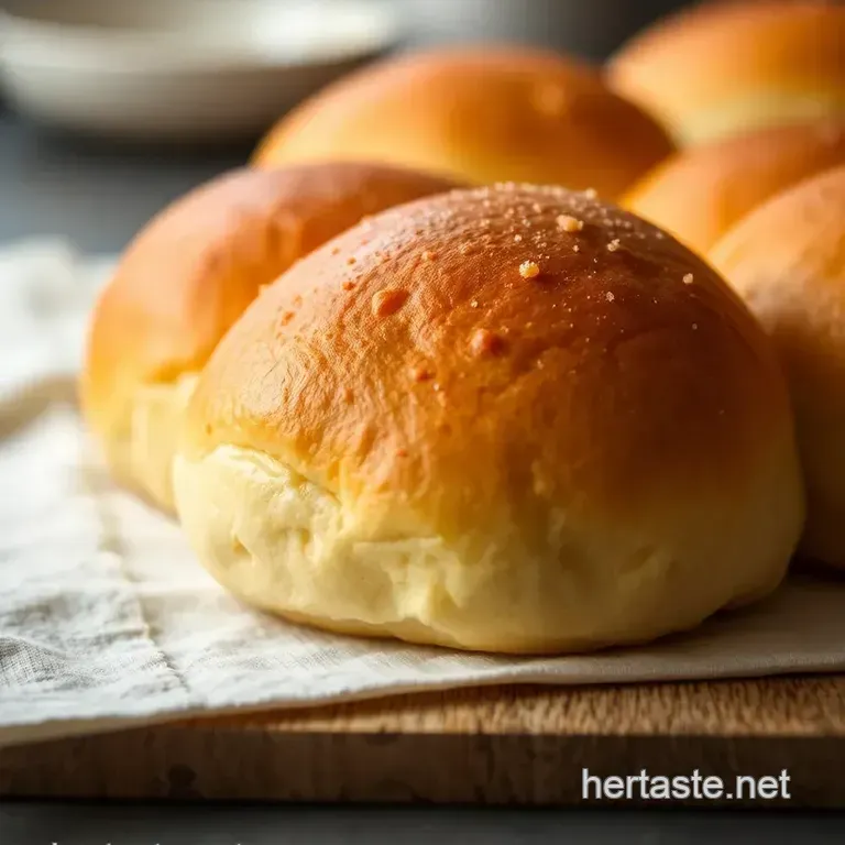 Homemade Kaiser Buns: A Soft and Golden Delight presentation