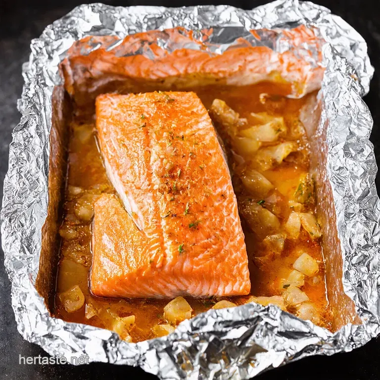 Honey Garlic Salmon Baked In Foil Easy Weeknight Dinner
