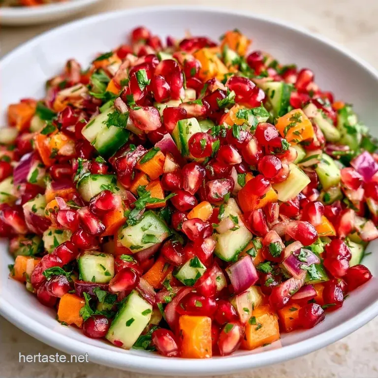 Indian Pomegranate Salad in 15 Minutes