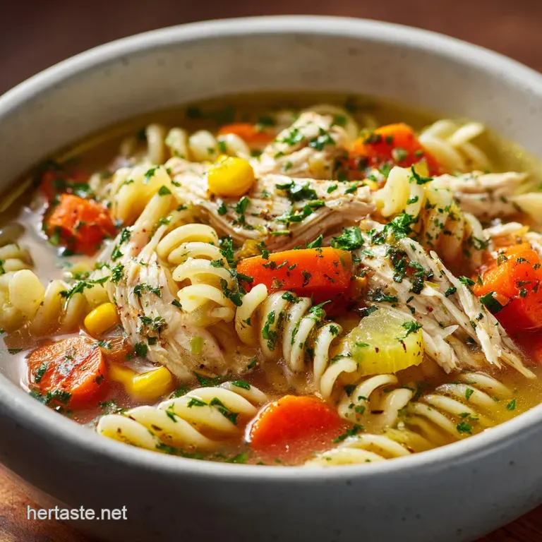 Instant Pot Chicken Noodle Soup Deep Restorative Flavour in Under an Hour presentation