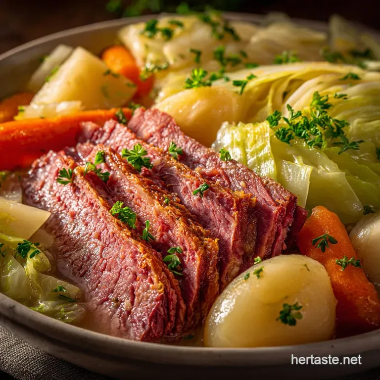 Corned Beef and Cabbage the Chefs Guide to Tender Instant Pot Brisket presentation