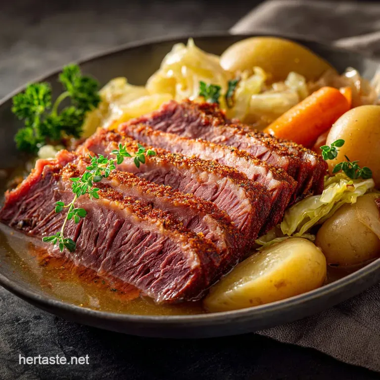 Instant Pot Corned Beef and Cabbage the Speedy Shamrock Brisket presentation