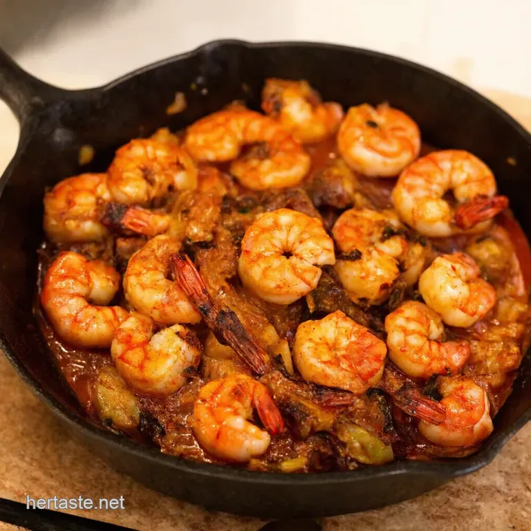 Jerk Shrimp Skillet Sizzle An Easy Taste of the Caribbean presentation