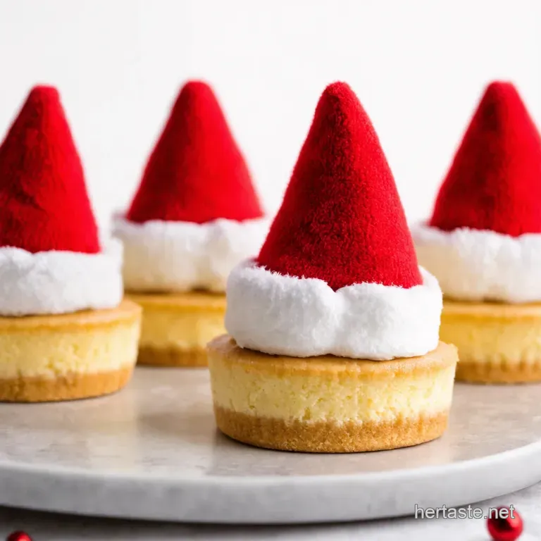 Jolly Mini Santa Hat Cheesecakes Easy Holiday Treat