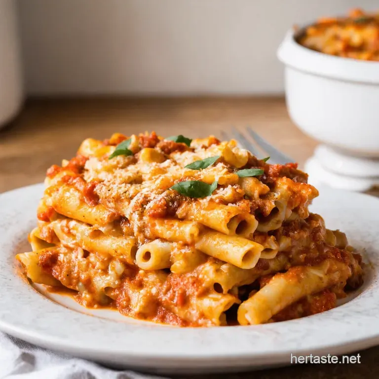 Keto Baked Ziti Creamy Cheesy CarbConscious Comfort presentation