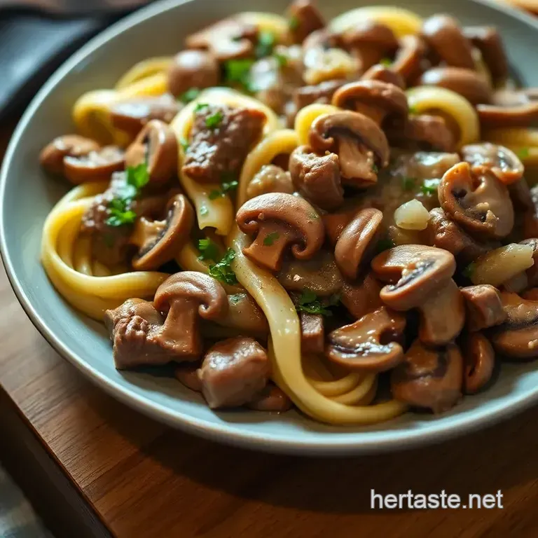 Keto Beef Stroganoff: A Low-Carb Comfort Classic presentation