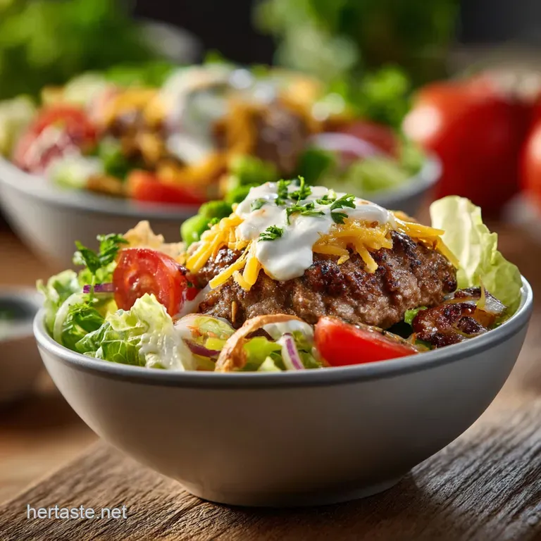 The UnBun Burger Bowl A Deconstructed Classic Big Mac Salad