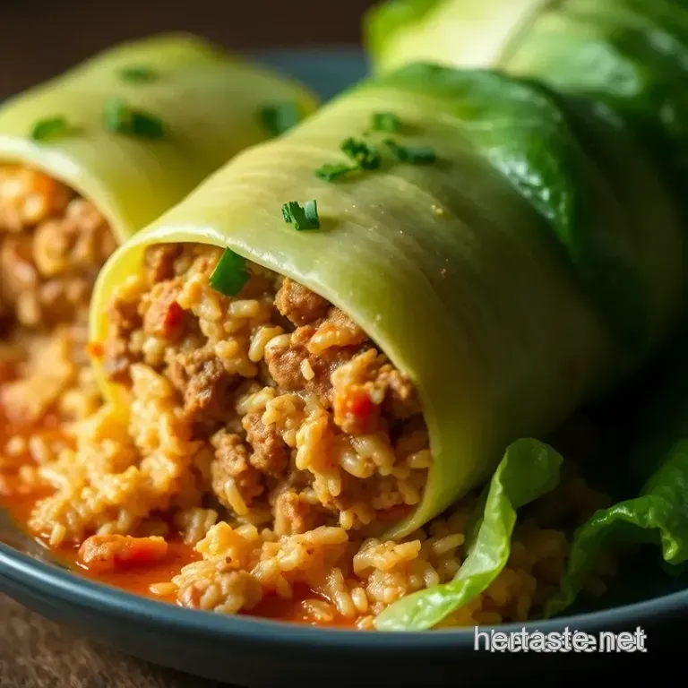 Keto Cabbage Rolls: Savory Stuffed Goodness Without the Guilt presentation
