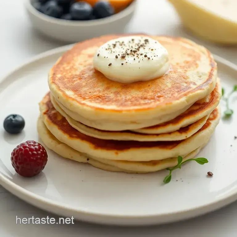 Keto Cream Cheese Pancakes presentation
