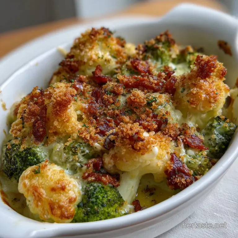 Keto Vegetable Recipes: Cheesy Cauliflower Gratin presentation