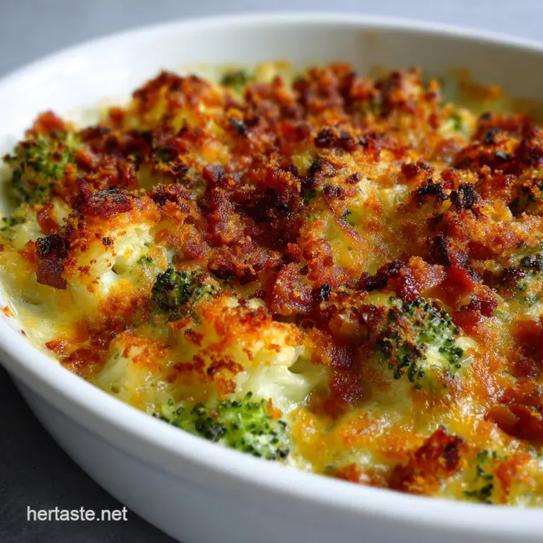 Keto Vegetable Recipes: Cheesy Cauliflower Gratin