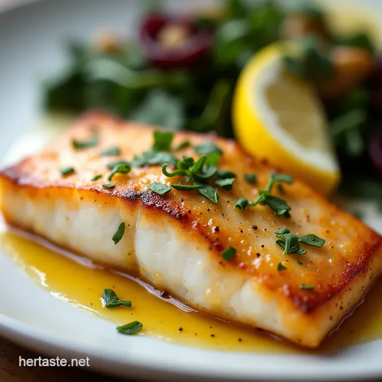 Silky Perfection PanSeared Keto Lemon Butter Chilean Seabass