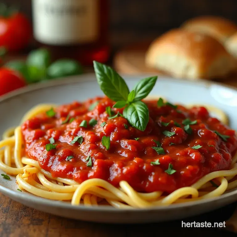 Knockyoursocksoff Spicy Marinara Sauce presentation